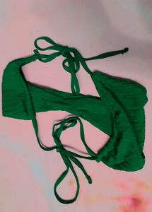 Green Bikini Bottom with Tie Sides