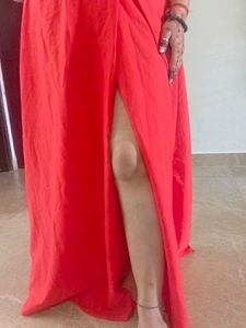 Vibrant Red Maxi Dress