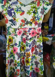 Floral Print A-Line Dress