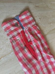 Men's Pink Checkered Casual Shirt