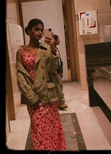 Heart Print Maxi Dress