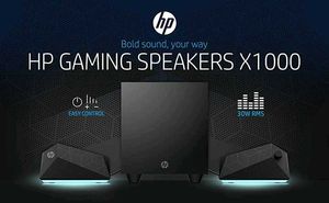 New HP X1000 30W 2.1 Channel Micro USB, Aux Subwoo