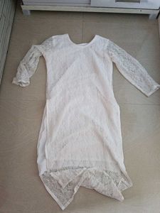Elegant White Lace Kurta
