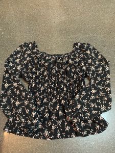 Floral Print Peplum Top