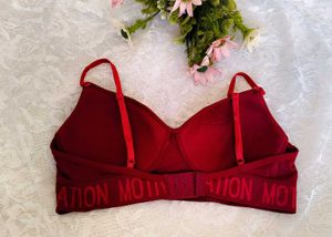 Burgundy Motivation Bra