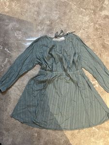 Boho Striped Flowy Mini Dress - Plus size