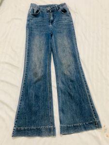 Blue Flared Jeans