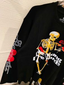BOXY FIT GRAPHIC PRINTED BAGGY WAFFLE TEE 💀🔥😎