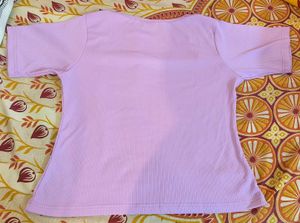 Cute Lavender Square Neck Top