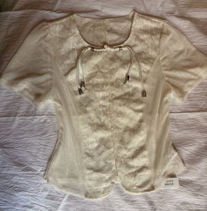 white chinese top