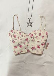 Floral Bustier Top