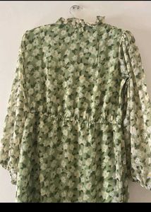 Green Floral Maxi Dress
