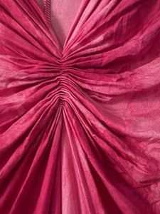 MKors V-Neck Tie-Dye Pink Dress