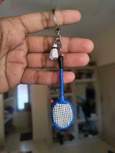 🏸 Badminton Charms Keychain