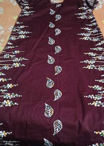 Burgundy Floral Nightgown(New)