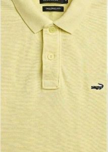 Men's Yellow Crocodile Polo Shirt (size M)