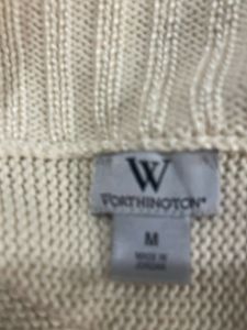 Cream Knit Cropped Cardigan