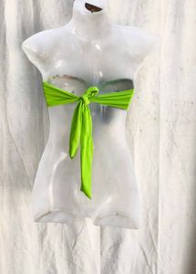 24410. Vibrant Green Bikini Top