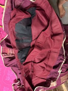 Ethnic Maroon Gown with Block Print