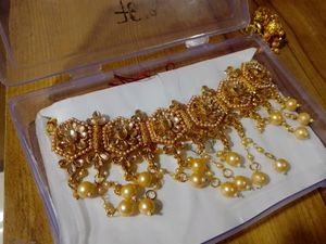 WOMEN 'S ALLOY GOLD PLATED JEWELLERY SET 😍🥰