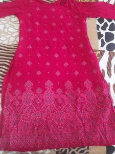 Vibrant Pink Kurta with Legging
