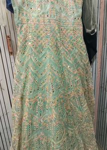 Elegant Embroidered Ethnic Gown
