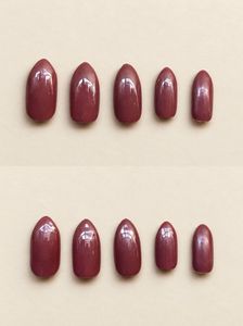 Chic Burgundy Press-On Nails Set