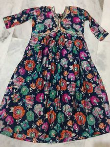 Beautiful Floral Print Ethnic Gown