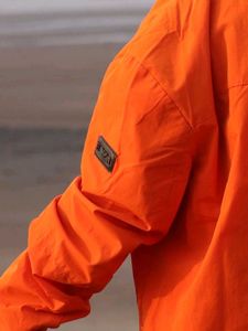 Men's Orange Bomber Jacket