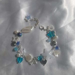 beachcore Charm Bracelet: Pearl & Star