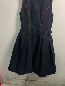 Black Embroidered Dirndl Dress
