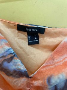 Forever 21 Tie-Dye Ruched Cami Top