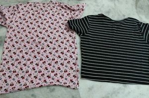 Cute Minnie Mouse & Striped T-Shirts combo offfer