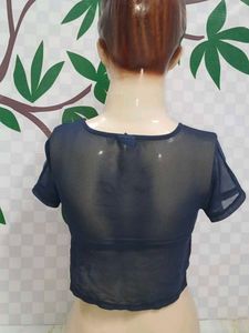 (800)Frozen Crop Top - Size Small