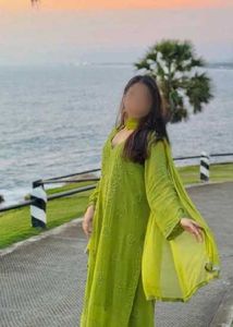 beautiful Chikankari kurta set ( light green)