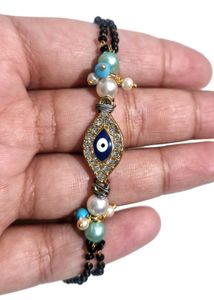 pack of 2 Evil Eye &amp; Floral Bracelet Set