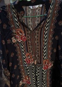 Elegant Kaftan Kurta with Palazzo Pants