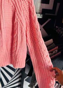 Knit Cropped Sweater Combo