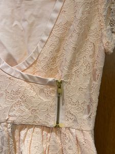 Peach Lace Dress - Size S