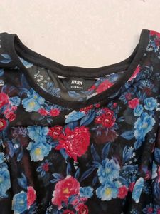 Floral see through top