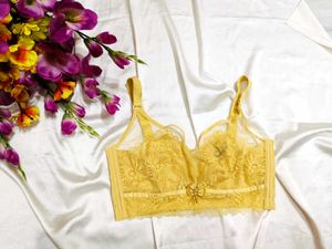 🇳🇿💫🎀Elegant Yellow Lace Bra