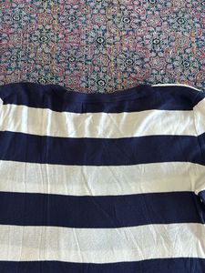 Gap Women Striped 3/4th Sleeve Top