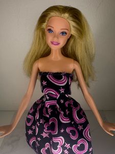 Reserved Barbie Doll in Heart Dress