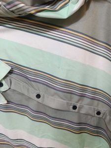 Striped Casual velvet Shirt Size XL