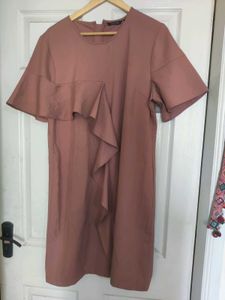 Wardrobe By Westside Blush Pink Ruffle Dress