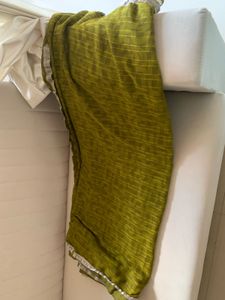 Elegant Olive Green Saree