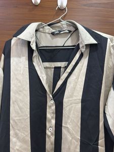 Striped Button-Down Shirt