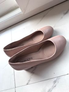 Beige mauve Comfort Heels