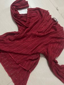 Red Knit Top