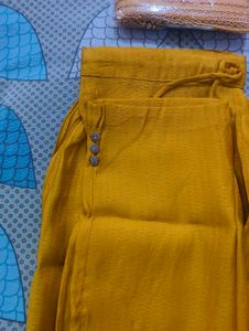 Elegant Handwork Yellow Kurta Set with Dupatta